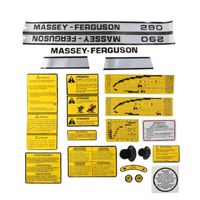 Jogo Decalque MF 290 Cabine Trator Massey 022032 Tratormotos