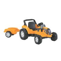 Trator Elétrico Infantil 12V Valtra com Caçamba Cor Amarelo
