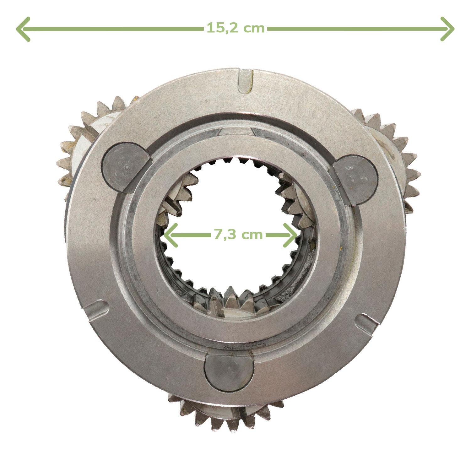 Conjunto Caixa Reduzida Câmbio Trator Massey 022638 Usinafer