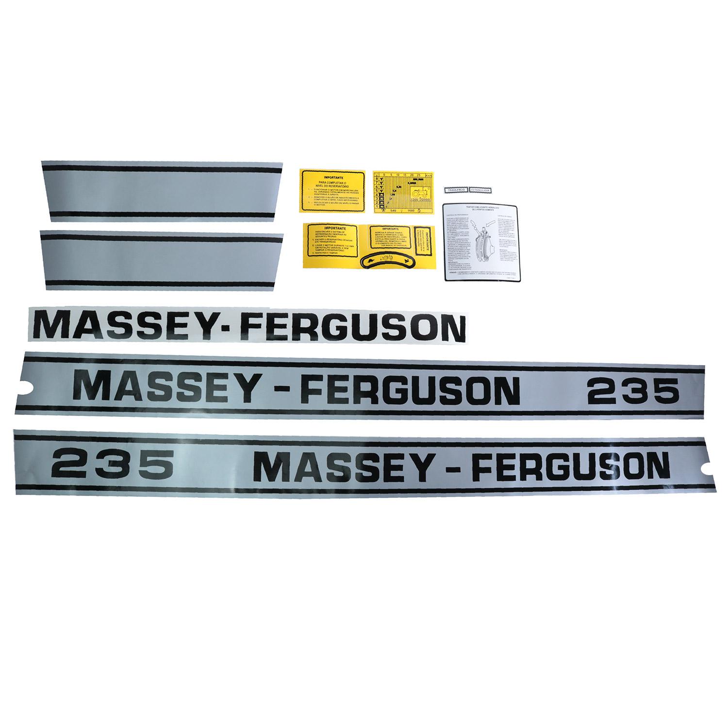 LS Máquinas  Jogo De Decalque Trator Massey Ferguson 55x