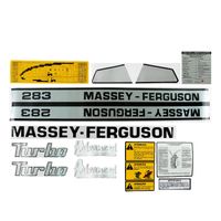Jogo Decalque 283 Cabine Trator Massey T0243064 Tratormotos