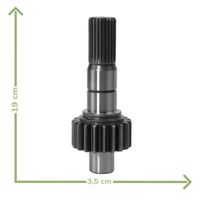 Eixo Acionamento Dianteiro Trator Massey 3603219 Eaton