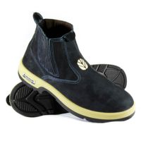 Botina Colono Original New Holland AG Tam 38 Couro Azul