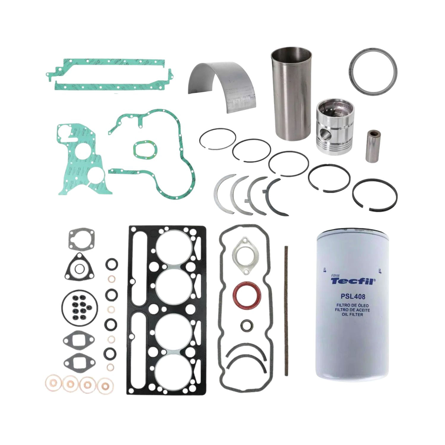 Kit Motor Perkins 4203 Completo - Agrotrator