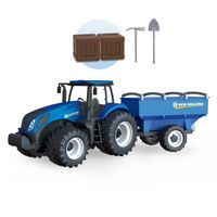 Miniatura Trator T8 Graneleiro Azul New Holland 17817