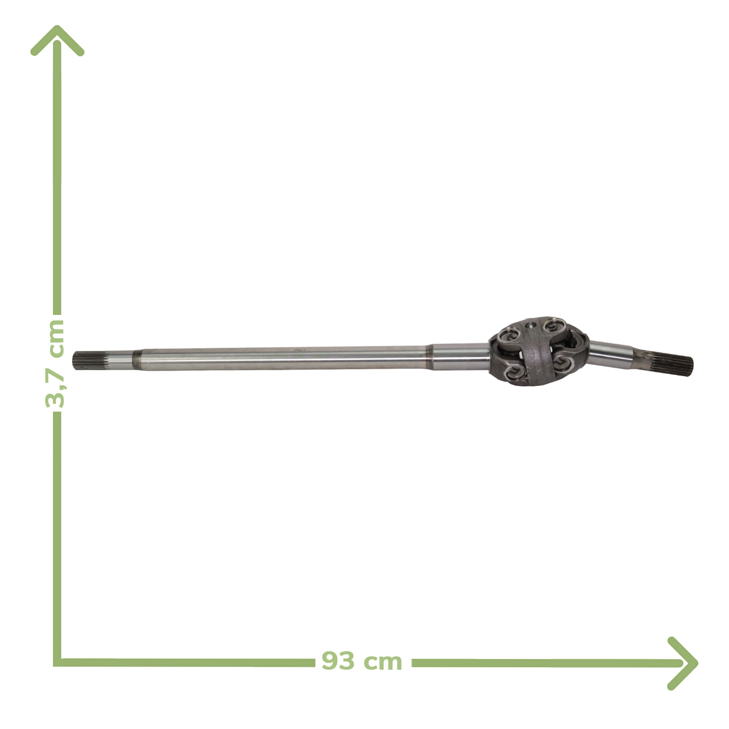 Conjunto Cardan Semi Eixo Dianteiro Massey 040971 Della Rosa - Agrotrator