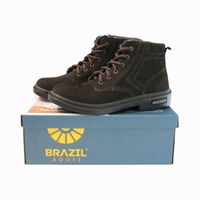 Botina de Couro com Cadarço Work Boot Marrom 1016736 Agrotrator
